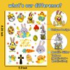 34 Metallic Glitter Styles Easter Temporary Tattoos for Kids, Easter Eggs Decorations Party Supplies Favors, Easter Gifts Tattoos Stickers for Boys and Girls (2 Sheets)