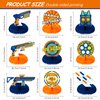 Outus 9 Pieces Dart Battle Party Decorations Dart Battle Honeycomb Centerpieces Birthday Party Table Toppers Double Sided Table Decorations Blaster Battle Theme Party Supplies
