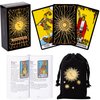 Vitacera Original Tarot Cards Deck with Guidebook & Linen Tarot Bag - Smith Classic Artwork, Traditional Standard Tarot Decks, Durable Tarot Cards Set for Beginners to Advanced