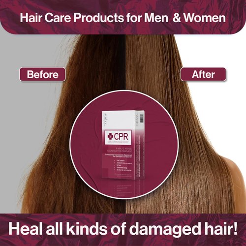 SUDZZFX CPR Hair Reconstruction Treatment - Deep Penetrating Hair Mask for Damaged Hair - Improve Hair Growth with Keratin Hair Treatment & Hair Conditioner - Hair Moisturizer for Curly & frizzy Hair