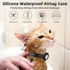 Airtag Cat Collar, Air tag Cat Collar with Bell and Safety Buckle in 3/8" Width, Reflective Collar with Waterproof Airtag Holder Compatible with Apple Airtag for Cat Dog Kitten Puppy (Black)