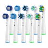 Toothbrush Heads for Oral B Braun, 10 Pack Electric Toothbrush Replacement Heads Medium Soft Bristles Electric Toothbrush Replacement Brush Heads Effective Replacement Toothbrush Heads for Oral Health