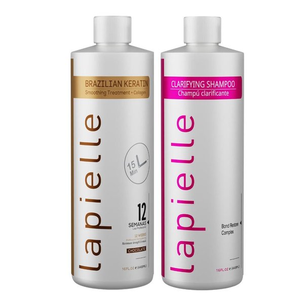 Lapielle Brazilian Keratine +Clarifying Shampoo 16oz
