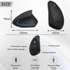 UrbanX Best Wireless Ergonomic Mouse Bluetooth & 2.4GHz, Tunnel Design for Alienware - x16 FHD+ 480Hz Gaming Laptop, Right Hand Comfort, Large Vertical Structure