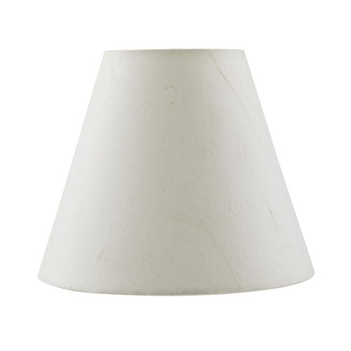 Aspen Creative 32128-2A Small Hardback Empire Shape Chandelier Clip-On Lamp Shade Set (2 Pack), Transitional Design in White, 6" bottom width (3" x 6" x 5")