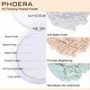 PHOERA Foundation Pressed Face Powder, Soft Focus Setting Powder, Silky Powder For Creating Without Shine, Smooths Pores & Lines, Up to 24H Wear Oil Control,0.28 Oz (002 Banana)