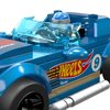 MEGA Hot Wheels Building Toy Race Car Playset, 64 Corvette Grand Sport with 88 Pieces, 1 Micro Action Figure Driver, Blue, Kids Age 5+ Years