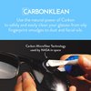 Peeps CarbonKlean Glasses Cleaner - for Eyeglasses, Reading Glasses, and More - Lens Cleaner With Carbon Microfiber Tech - Soft Touch Black - 2 Count (Pack of 1)