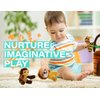 Jungle Animals Talking Plush Baby Toy – 5 Piece Small Stuffed Animals Set Including Jungle House Carrier and Stuffed Monkey, Lion, Tiger & Elephant – These Mini Toys are Ideal for Boys and Girls