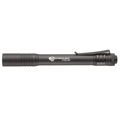 Streamlight 66118 Stylus Pro 100-Lumen Penlight with 2 AAA Alkaline Batteries, Black