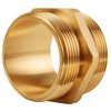 Brass Fire Hose Adapter Male x Male - 2 1/2" NH to 2 1/2" NH