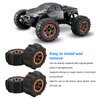 RC Car Tires, 4pcs RC Beach Tires Multifunction Waterproof Rubber Remote Control Car Wheel for 1/12 1/10 RC Cars