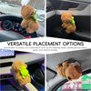 TECHPLUS Car Interior Decoration Capybara Plush Doll with Turtle - Car Charm Ornament for Dashboard, Steering Wheel, Doors and More