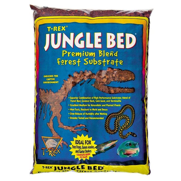 T-Rex Reptile Terrarium Substrate Bedding- Jungle Bed 4qt bag (4qt)
