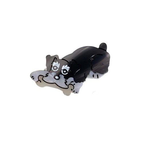 Black duckbill clip Dog Hair Claw Clip Acetate Chew Bone Schnauzer Dog Hair Claw Women Animals Hair Clips Duckbill Clips Hair Pins Hairgrips Clips