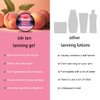 isletan intensive tanning gel peach, tanning gel for outdoor sun & tanning bed, 200g