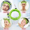 Sofita Funny Frog Headband Cute Frog Eye Elastic Headband for Face Washing Skincare Makeup Spa Headband Frog Head Wrap Green Frog Hair Band Funny Gifts for Women Teen Girls