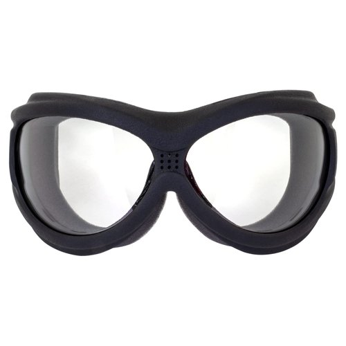 Global Vision Big Ben Motorcycle Goggles Fit Over Most Glasses Black Frames Clear and Smoke Lenses