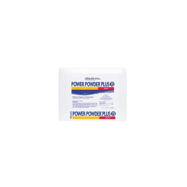 Leslie's Power Powder Plus Flagship Pool Shock and Super-Chlorinator, 1lb - 12 Pack