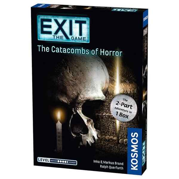 Exit: The Catacombs of Horror | Exit: The Game - A Kosmos Game from Thames & Kosmos | Card-Based, 2-Part at-Home Escape Room Experience for 1 to 4 Players, Ages 16+
