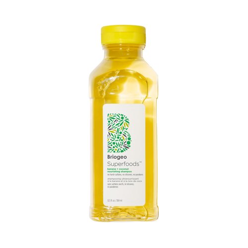 Briogeo Superfoods Banana + Coconut Nourishing Shampoo, Replenish Dull, Dry Hair and Supports Healthy Hair and Scalp, Vegan, Phalate & Paraben-Free, 12.5 oz