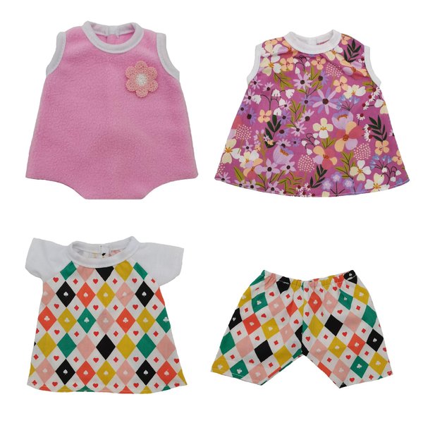 Xunwa Baby Doll Clothes for 14 Inch Baby Dolls Girl,Doll Clothes Sets for 13-14 Inch Alive Reborn Baby Dolls(pattern3)