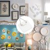 40 Pieces Invisible Adhesive Plate Hanger Vertical Plate Holders for The Wall Hooks Decorative Plates Wall Holders for Display 1.25 Inch