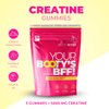 Booty Bites Creatine Monohydrate Gummies, 5g, Natural Supplement, Booty Lift, Post Workout Recovery, Muscle Builder, Boost Energy, Gluten Free, Cranberry Flavor (150)