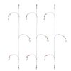 Dyxssm Fishing Hooks with Leader Rigging, Fishing Hook Line Stainless Steel Fishing Rigs Wire and Rig Hooks (1/0#, Style-B: 3 Hooks rig)