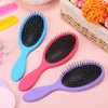 3 Pieces Wet Hair Brush Detangler Hair Brush Soft Bristles Detangling Brush Round Painless Comb Glide Through Tangles with Ease for Most Hair Types Women Men Boys and Girls Wet and Dry Curly Hair