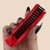 Folding Compact Travel Pocket HAIR BRUSH/COMB 1 Red 1 White Travel Camping School Gym Locker Work Car Purse Dorm (2pc Set)