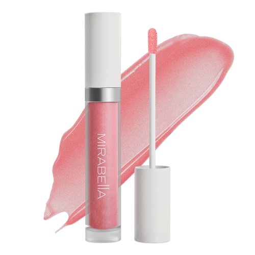 Mirabella Luxe Advanced Formula Moisturizing Lip Gloss, Long-Lasting Lip Gloss with a Glossy, Non-Sticky, and Shiny Finish Hydrates with Vitamin E, Jojoba, and Sweet Almond Oil, Lustre
