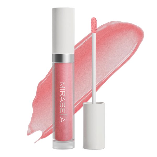 Mirabella Luxe Advanced Formula Moisturizing Lip Gloss, Long-Lasting Lip Gloss with a Glossy, Non-Sticky, and Shiny Finish Hydrates with Vitamin E, Jojoba, and Sweet Almond Oil, Lustre