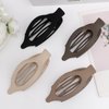 Canitor 4 PCS Flat Hair Clips for Women Flat Claw Clips for Thick Thin Hair Matte French Clips for Girls Hair Accessories for Women Duck Billed Alligator Hair Clips