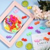 100 Pieces Girls Hair Barrettes Self Hinge Plastic Hair Clip Toddler Kids Baby 80s 90s Hair Pin Colorful Cute Hair Clip Cartoon Hair Accessories (Bow)