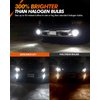 SEALIGHT H10 9145 9140 LED Fog Light Bulbs or DRL, 400% Super Brighter, 6500K Cool White, 6000 Lumens Per Pair, Fog Lights Led DRL Bulbs Replacement for Cars, Plug and Play, IP67 Design