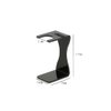 lasenersm 1 Piece Acrylic Shaving Brush and Razor Holder Shave Brush Stand Beard Brush Holder Razor Stand Razor Brush Holder for Razor Storage Men's Shaving Tool, Black