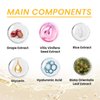 Grospe Rice Cream for Face,Rice Raw Pulp Face Cream for Moisturizing Skin,Shrink Pores,Anti Aging Smoth Fine Line,Restore Skin Elasticity