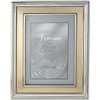 Lawrence Frames 840246 4x6 Silver Plated Metal Picture Frame - Brushed Gold Inner Panel