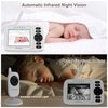 Baby Monitor with Camera and Audio, 3.2'' IPS Portable Baby Monitor No WiFi with 1000ft Long Range, Remote Pan-Tilt Video Baby Monitor, Infrared Night Vision, ECO Mode, Powerful Battery
