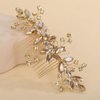 Rumtock Champagne Crystal Gold Hair Comb for Women Wedding Bridal Hair Piece Handmade Side Headpiece with Rhinestones (Champagne)