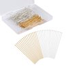 KINBOM 300pcs Straight Head Pins for Jewelry Making Assorted, 2inch Long End Head Pins Silver and Gold Jewelry Pins for Beads for DIY Crafts Earring Bracelet Necklace Pendant Supplies (Flat Head Pin)