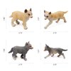 RESTCLOUD 8Pcs Wolf Cub Toy Figure Set Baby Wolves Animals Figurines