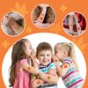 Partywind 408 PCS Thanksgiving Temporary Tattoos for Kids Gifts, Individually Cut Tattoo Stickers for Fall Autumn Party Supplies Favors Decorations, Thanksgiving Games Toys for Boys and Girls
