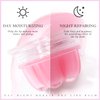 FREEORR 2Pc Jelly Lip Mask Overnight,Fruity Peach Lip Sleeping Mask Day Night Repair Kawaii Lip Balm Hydrate Plump Dry Lip Scrubs Exfoliator,Lip Care Lip Moisturizer with Collagen-Peach