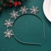 Christmas Headbands for Women Snowflake Hairband Snowflake Tiara Hair Hoop Headpiece Accessories Holiday Party Favors Gifts
