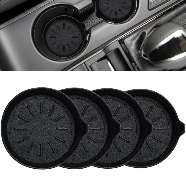 LEORAY Car Coasters for Cup Holder Silicone Car Cup Holder Coasters (4 Pack Original)