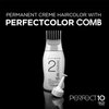 Clairol Nice'n Easy Perfect 10 Permanent Hair Dye, 4 Dark Brown Hair Color, Pack of 1