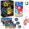 ZEROMX 3Packs Diamond Painting Kit with Night Light for Kids, Gem Art and Crafts Kits Toys for Kids Ages 6-8 8-12, Make Your Own Night Light,DIY Diamond Art Christmas Gift,Space,Ocean