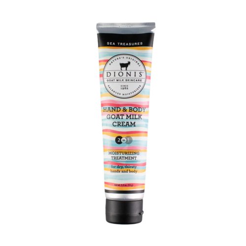 Dionis Goat Milk Skincare 3.3oz Sea Treasures Scented Hand & Body Cream - Travel Size Hand Lotion, Hydrating & Moisturizing